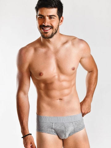 Maxte Panty 'COTTON MAX Slips Men 5er Pack' in Grey: front