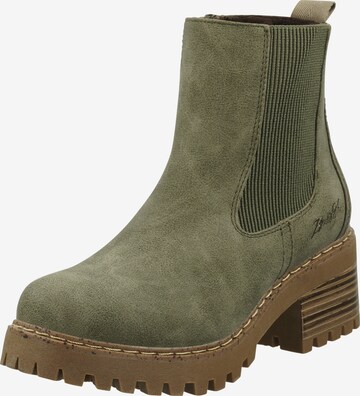 Blowfish Malibu Chelsea Boots in Green: front