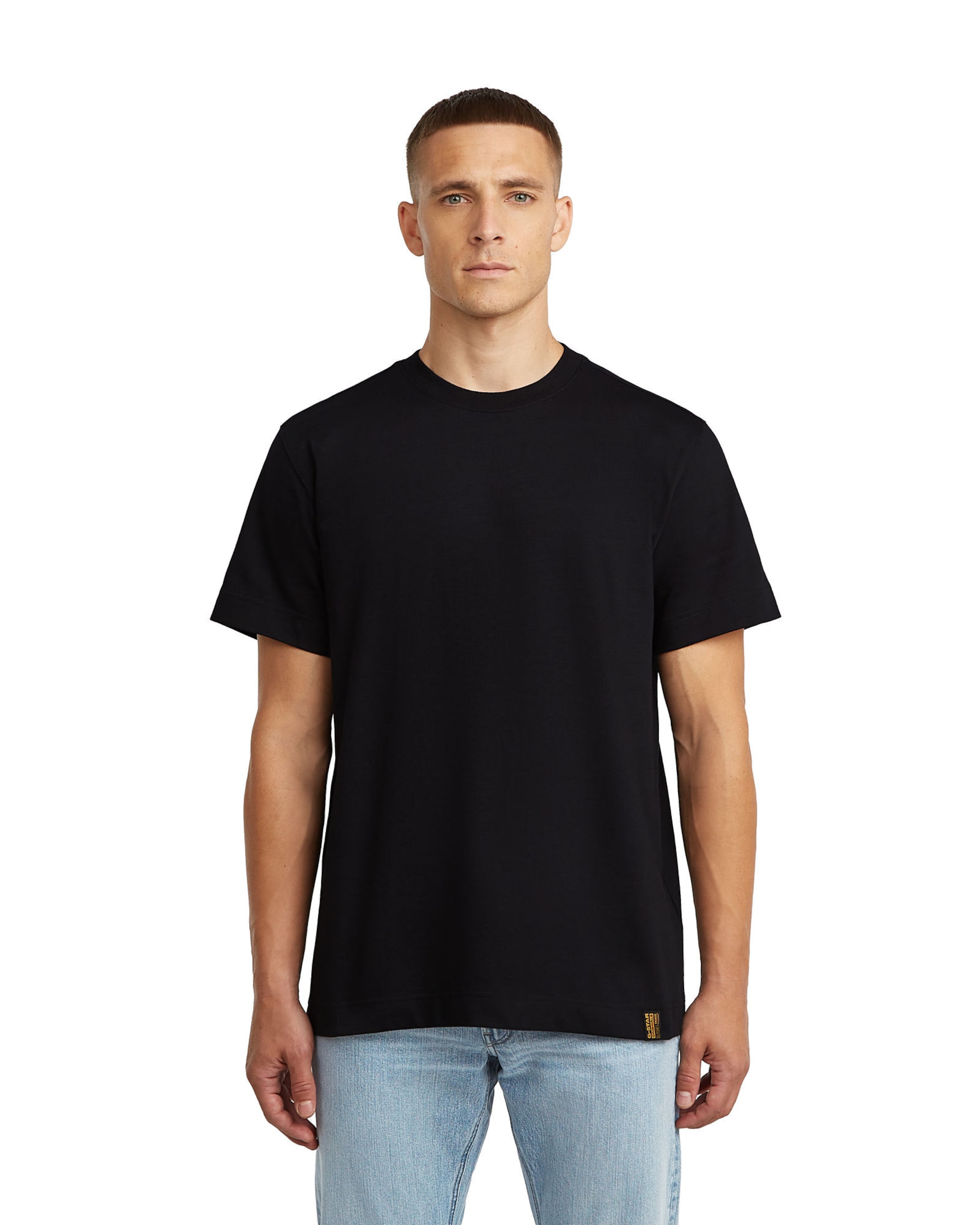G-STAR Shirt 'GS-01 T-Shirt' in Black: front