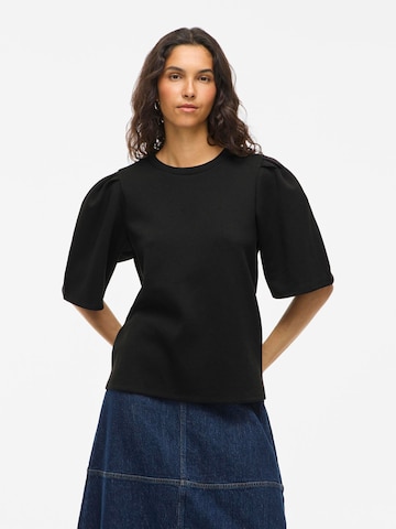 VILA Shirt 'VIReflect' in Zwart: voorkant
