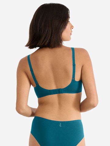 SLOGGI Bralette Bra ' Blue ZERO Feel Pure ' in Blue