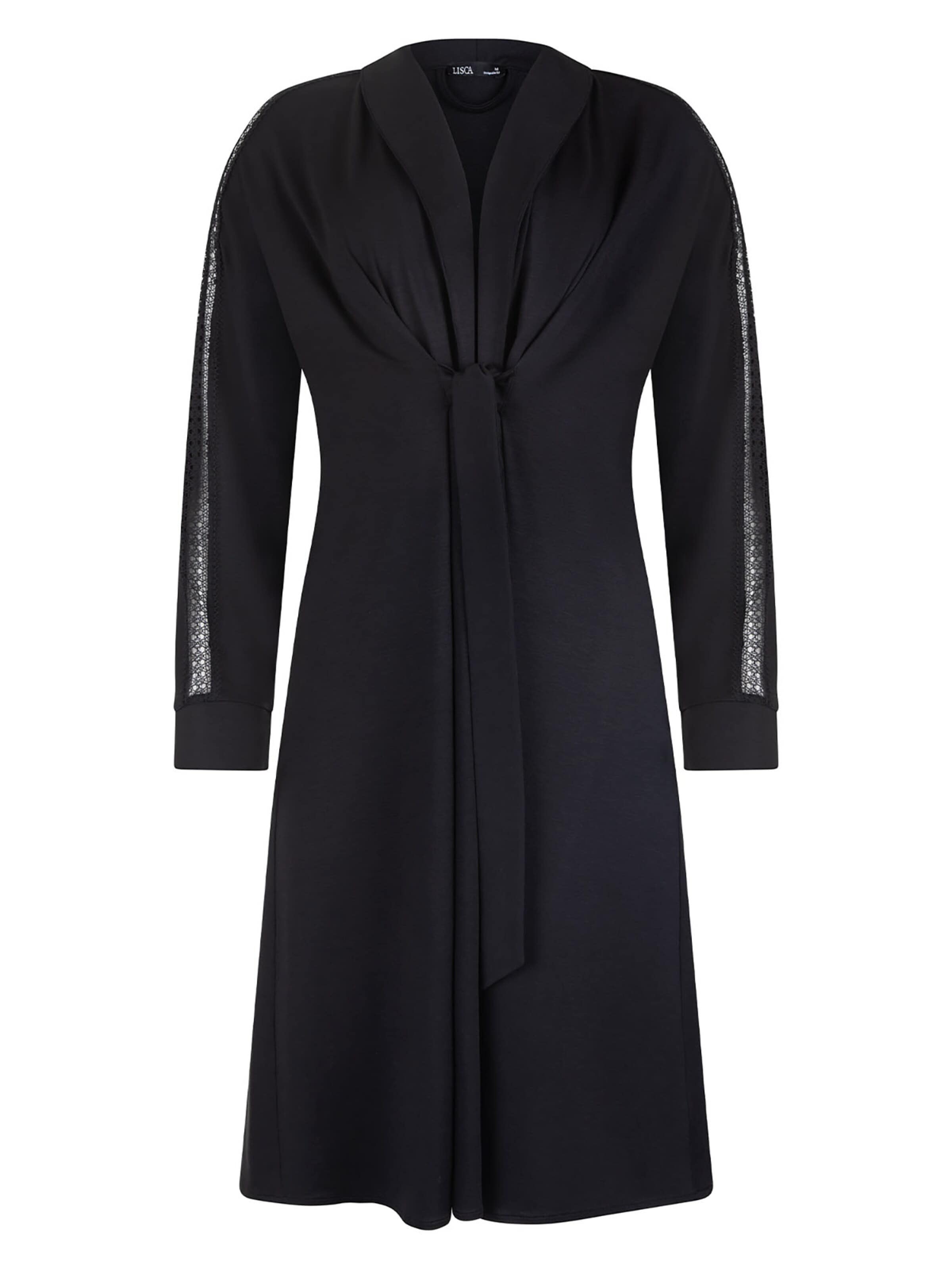 Lisca Dressing Gown 'Adventure' in Black: front