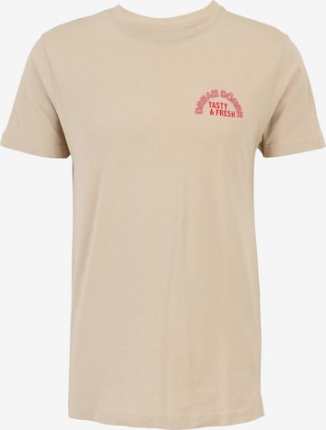T-Shirt 'Dream Kebab' Mister Tee en beige : devant