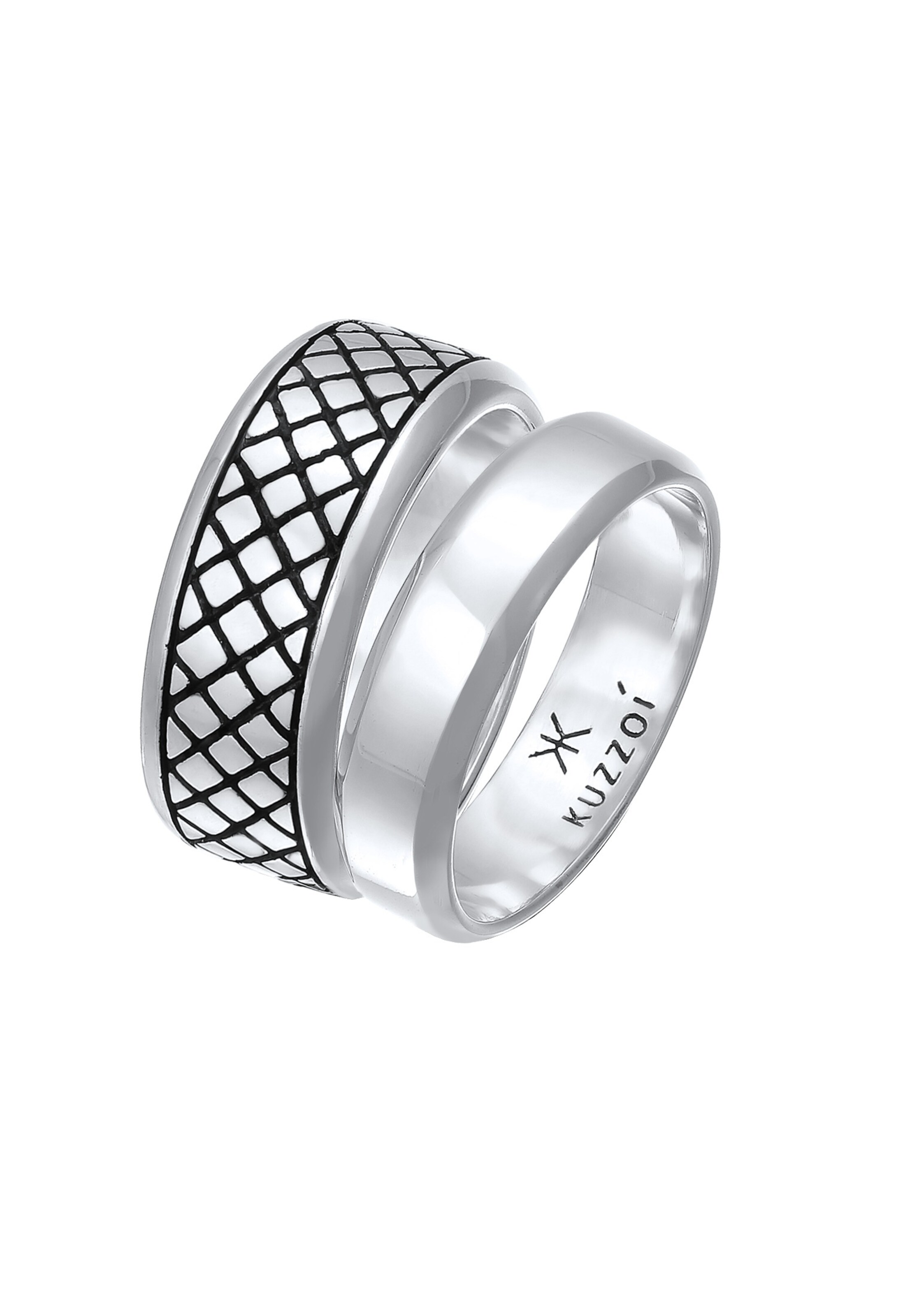 KUZZOI Ring in Silber: Vorderseite