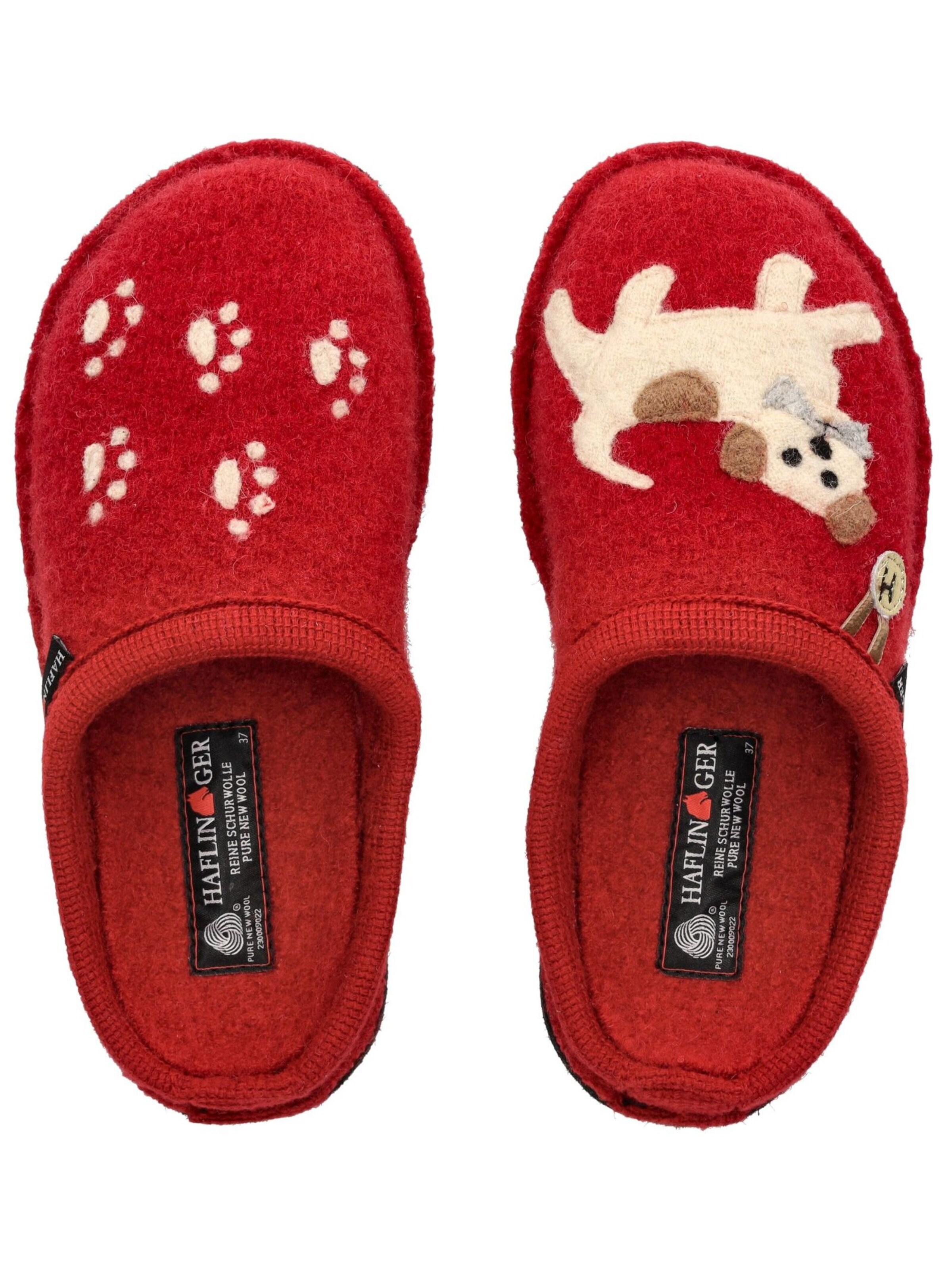 HAFLINGER Hausschuh in Rot