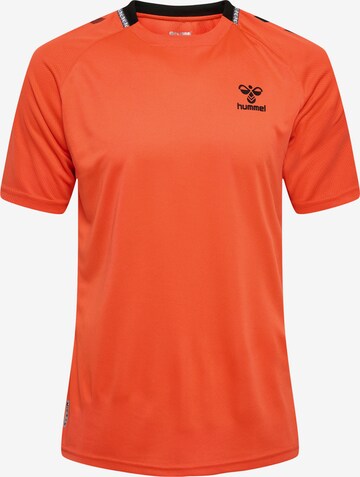 T-Shirt fonctionnel Hummel en orange : devant