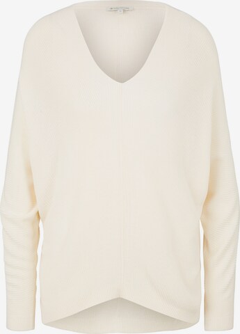 TOM TAILOR Sweater in Beige: front