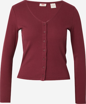 LEVI'S ® Neuletakki 'MUSE' värissä punainen: etupuoli