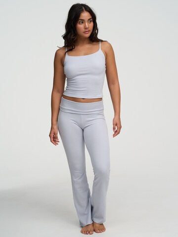 évasé Leggings 'Cotton Flared Bootcut Leggings' cfab (formerly creamy fabrics) en bleu