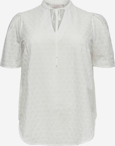 Bluză ONLY Carmakoma pe alb, Vizualizare produs