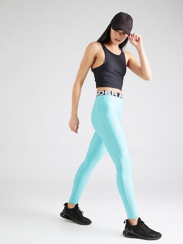 UNDER ARMOUR Skinny Sportovní kalhoty 'Authentics' – modrá