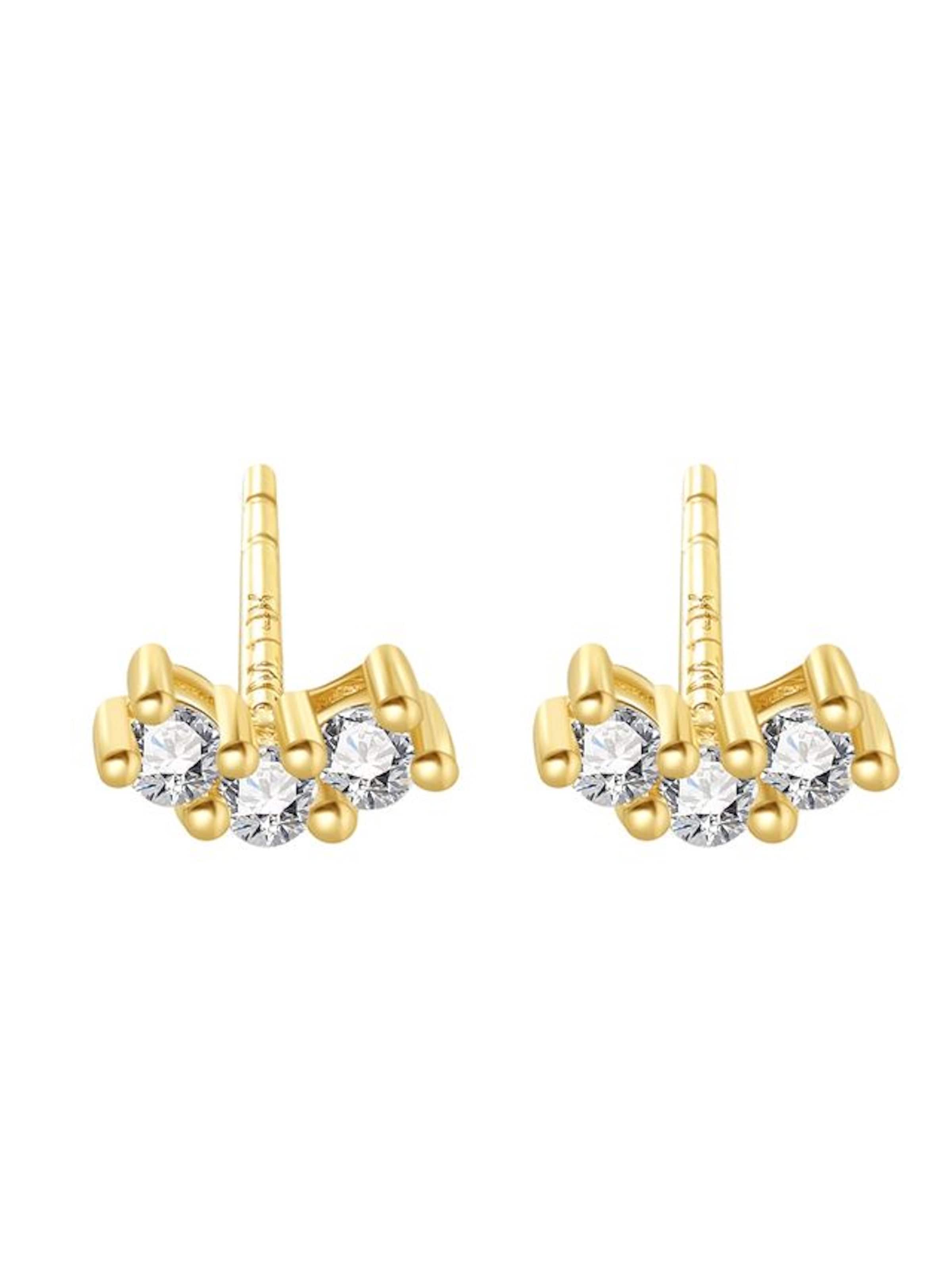 Dear Me Ohrringe 'Smile Curve' in gold, Produktansicht