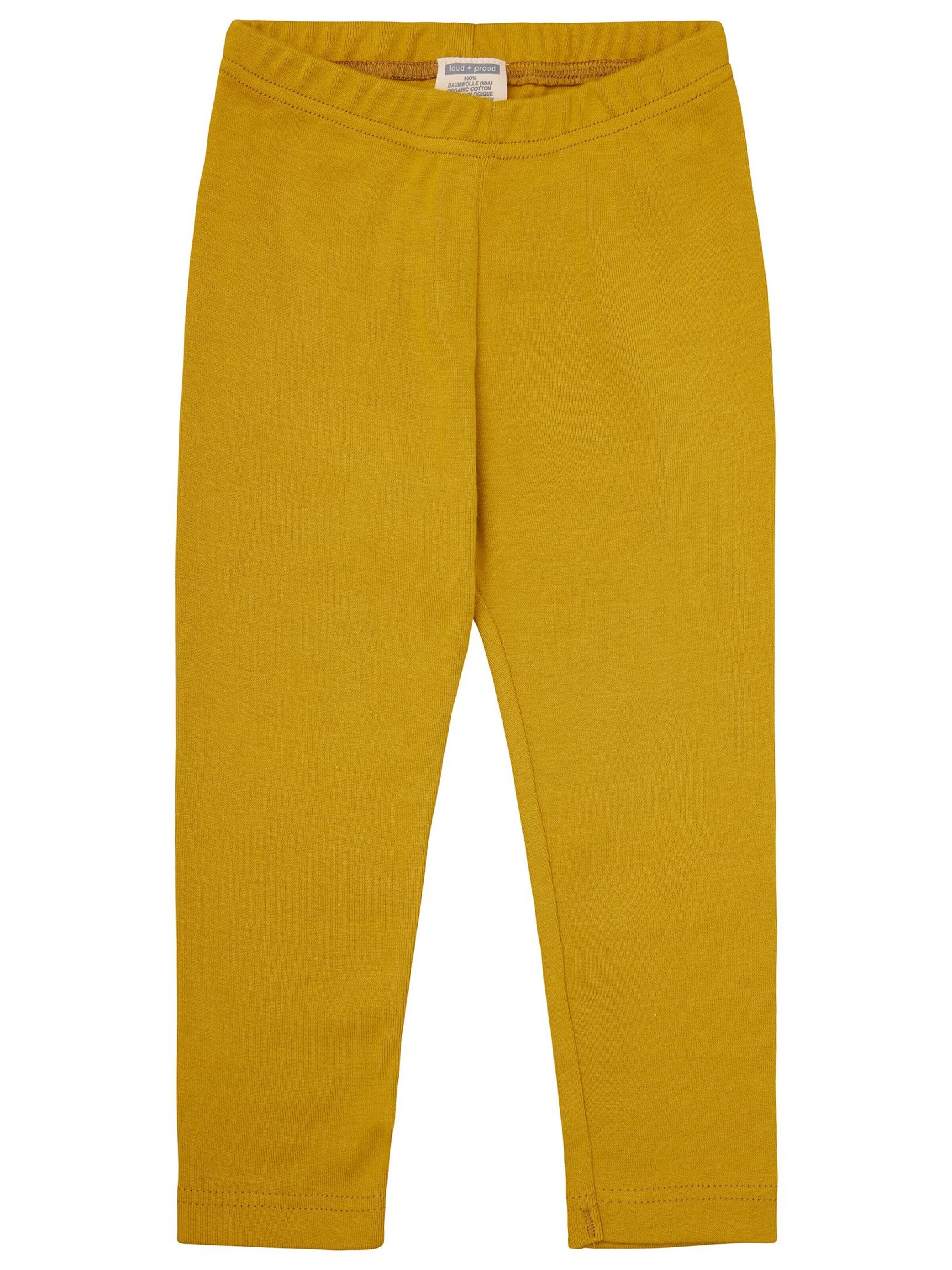 loud + proud Slim fit Leggings in Yellow: front