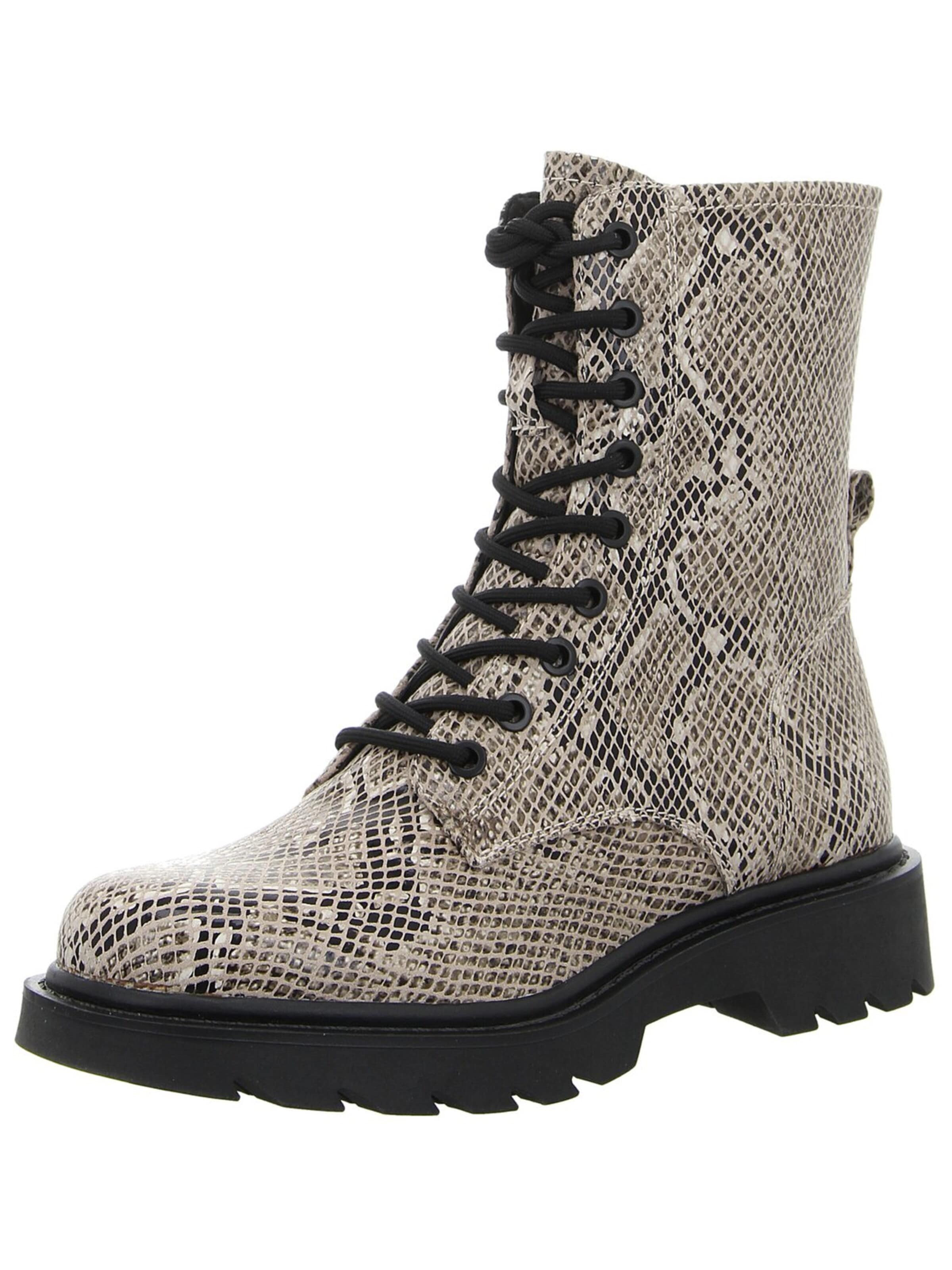 Tamaris - Botas con cordones 'Schnürstiefelette Damen 1-25918-43-483 483 Textil in beige' en beige: frente