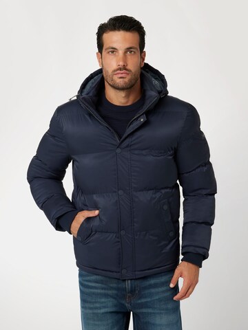 GUESS Winterjas in Blauw: voorkant