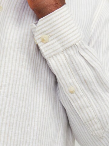 Jack & Jones Premium Regular fit Button Up Shirt in Beige