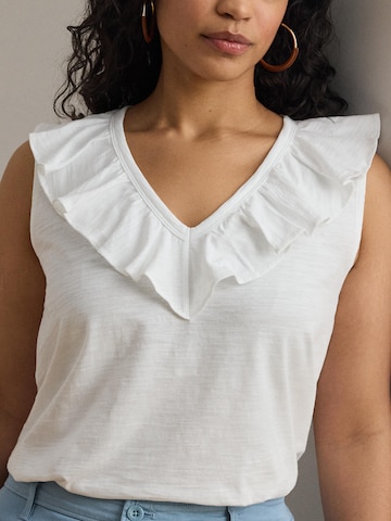 Top di Lauren Ralph Lauren Plus in bianco