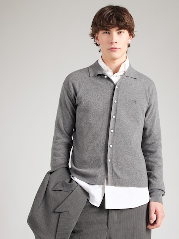 Soulland Gebreid vest 'YVES' in Grijs: voorkant