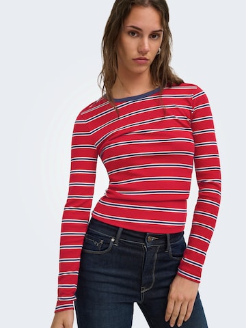ONLY T-shirt 'ONLVAL' i röd