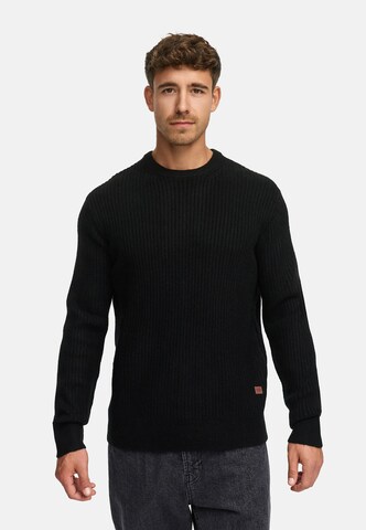INDICODE JEANS Trui 'INPeace' in Zwart: voorkant