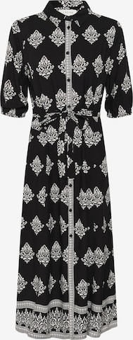 Cream Shirt dress 'Tiah' in Black: front