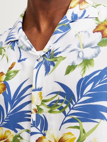 JACK & JONES Comfort fit Overhemd 'JJEJeff' in Wit