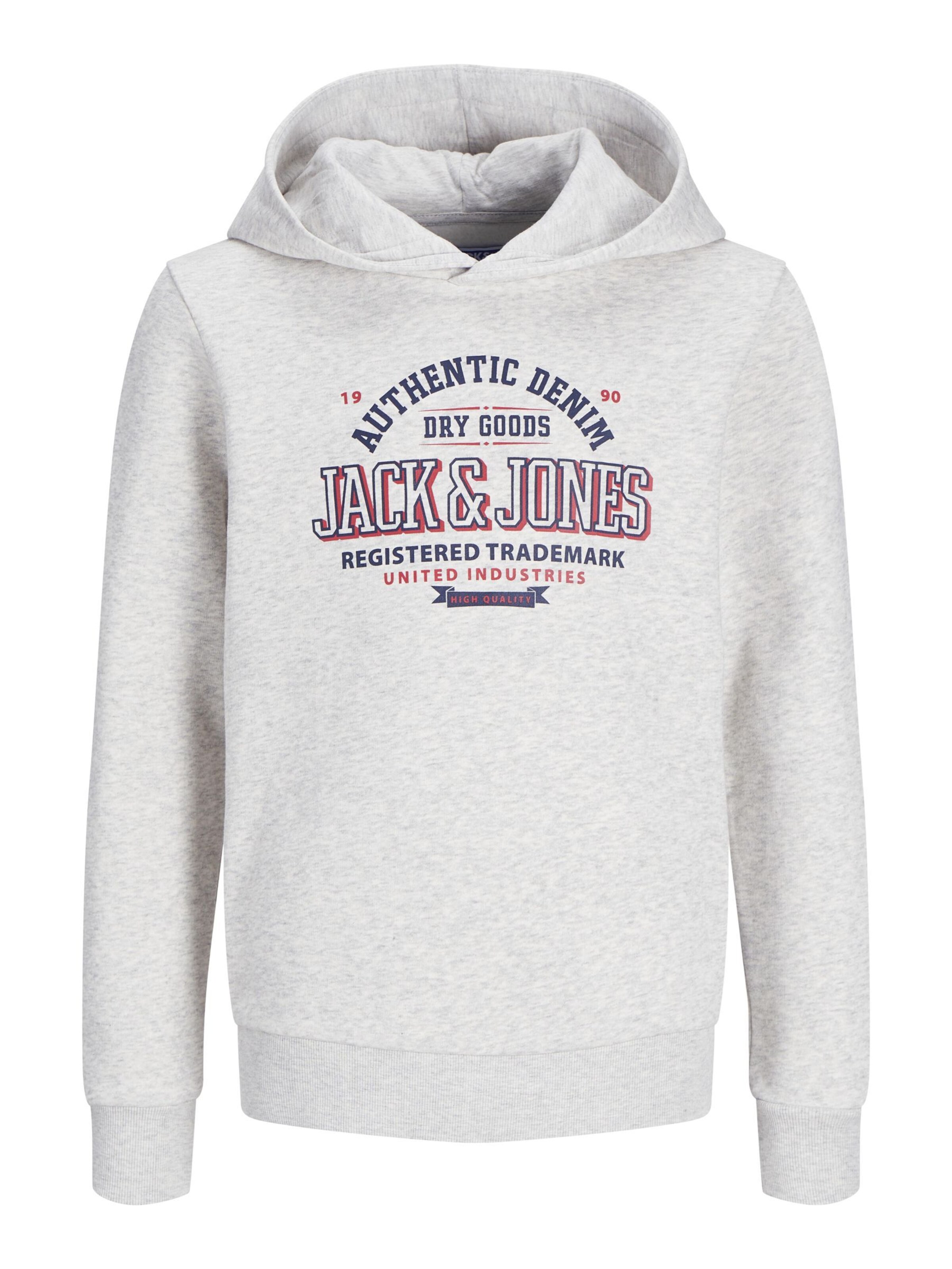 Jack & Jones Junior Sweatshirt in White: front