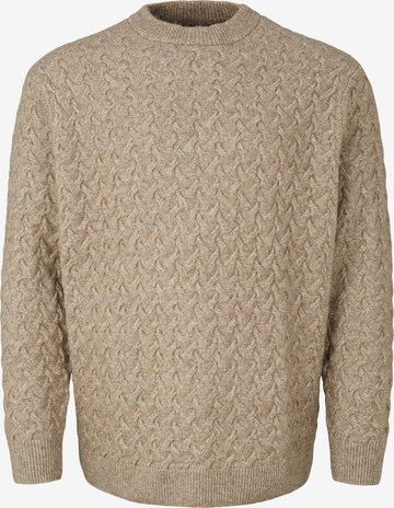 TOM TAILOR Men + Sweater 'Plus' in Beige: front
