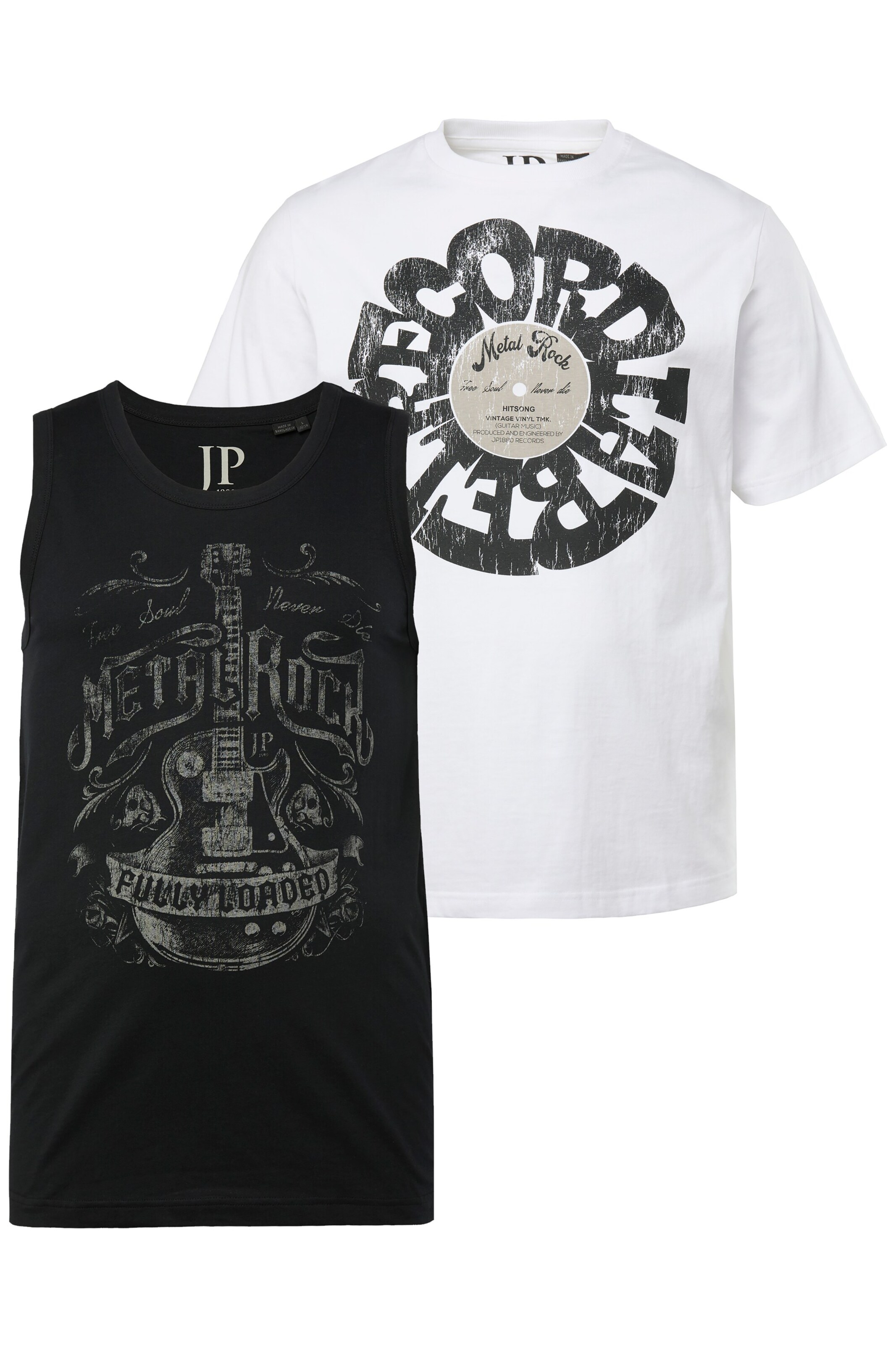 JP1880 Shirt in Zwart: voorkant