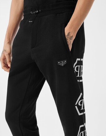 Philipp Plein - Tapered Calças 'Hexagon' em preto