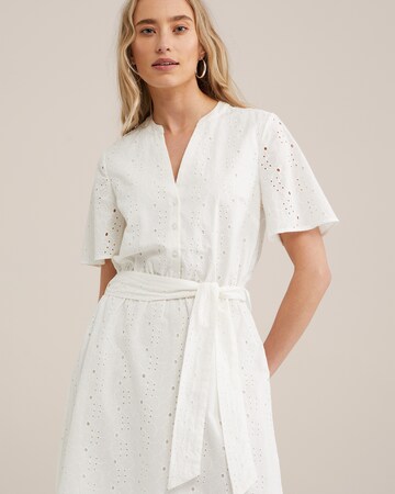 Robe-chemise WE Fashion en blanc