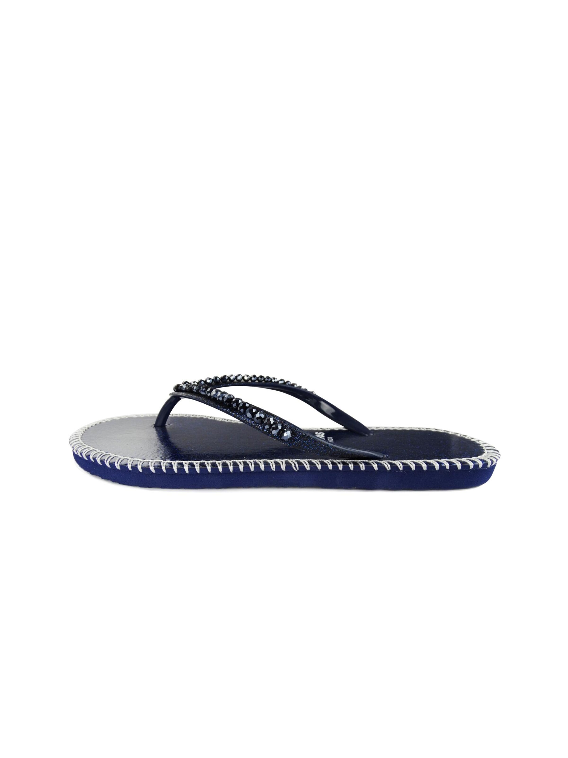 Brasileras - Zapatos para playa y agua 'Shiny' en azul: frente