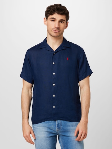 Polo Ralph Lauren Regular fit Overhemd in Blauw: voorkant