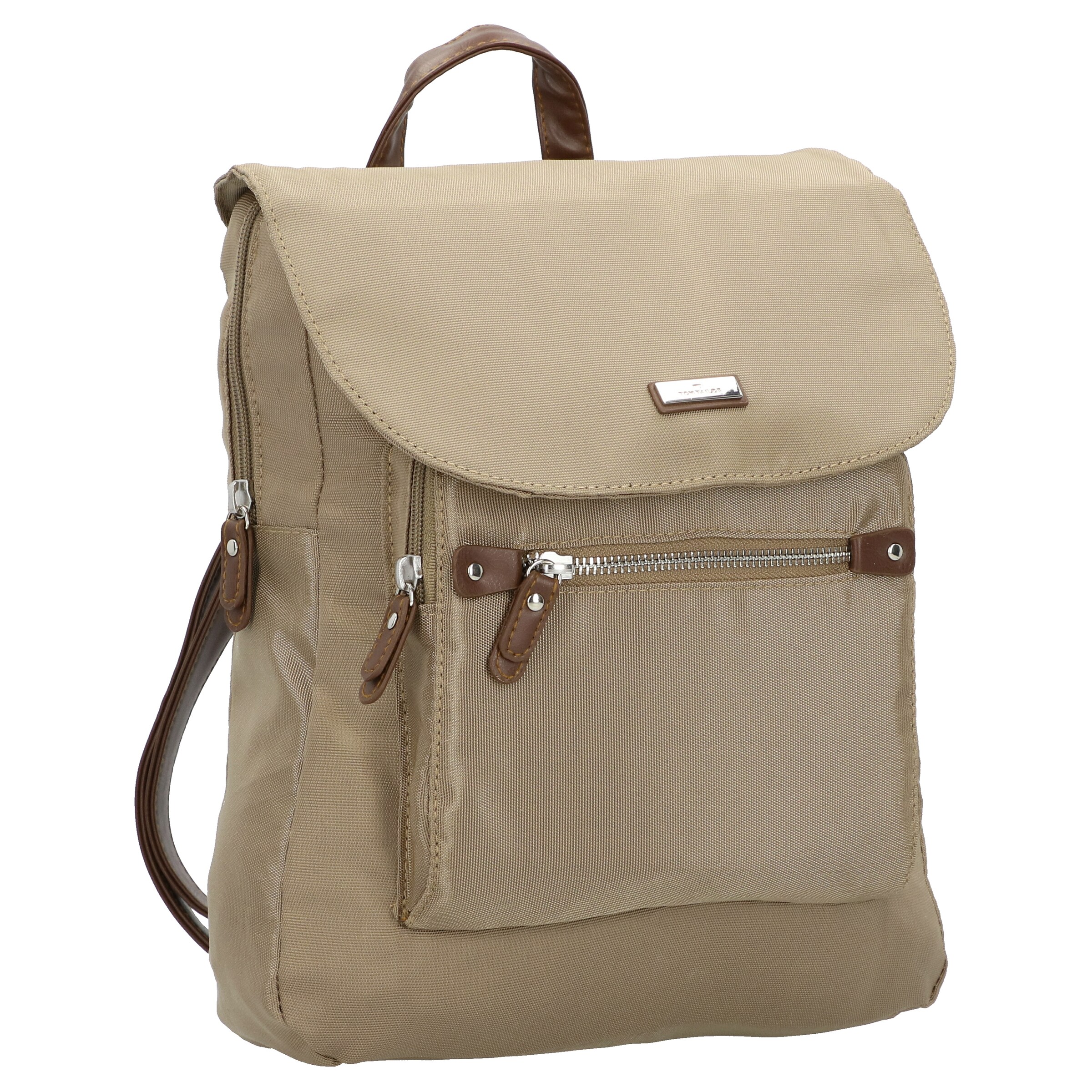 TOM TAILOR Backpack 'Rina' in Beige