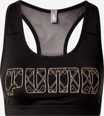 PUMA - Sujetador deportivo '4Keeps' en negro: frente