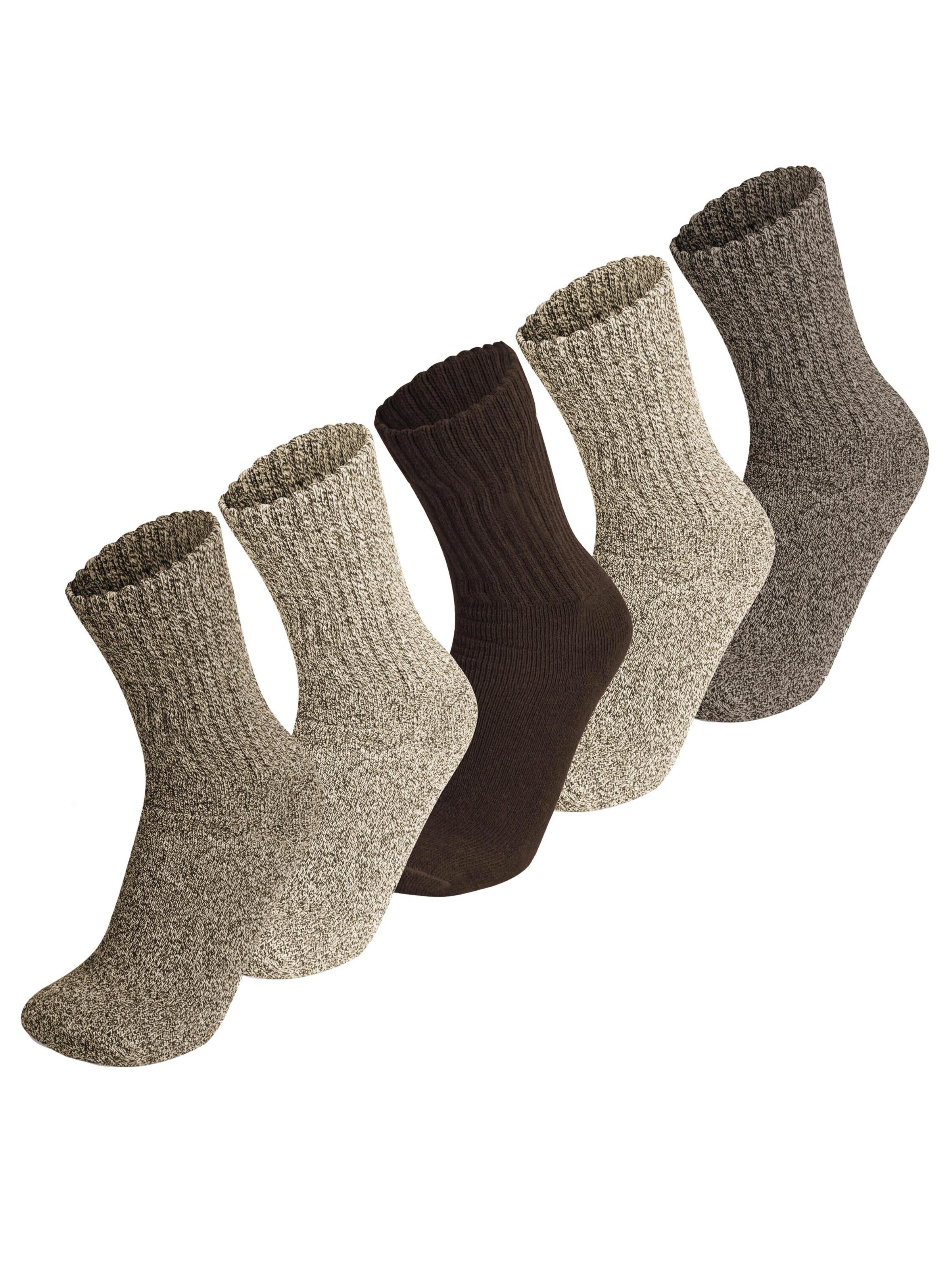 Chaussettes de sport 'Extrem' normani en marron : devant