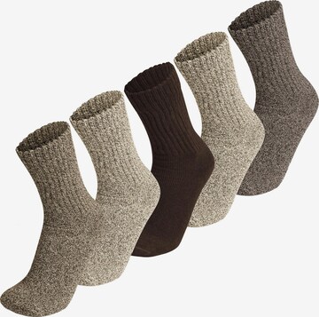 normani Athletic Socks 'Extrem' in Brown: front