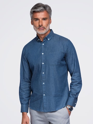 Ombre - Ajuste regular Camisa en azul