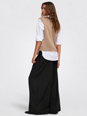 VERO MODA Kamizelka z dzianiny '10347055' w kolorze beżowy