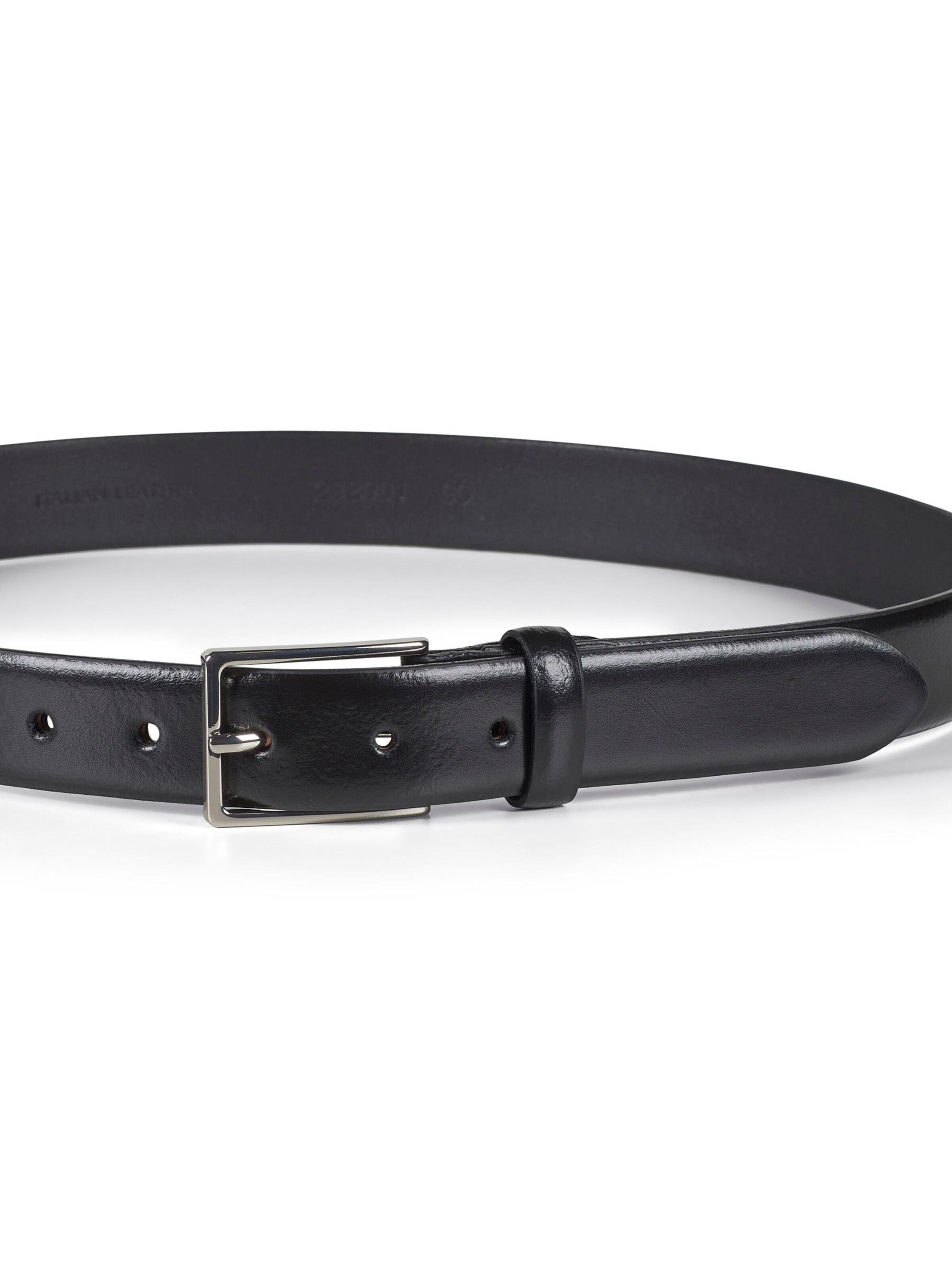 Howard London - Cinturón 'Leather Belt Allen Black' en negro