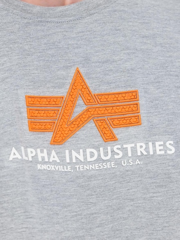 ALPHA INDUSTRIES Shirt 'Basic Rubber' in Grey