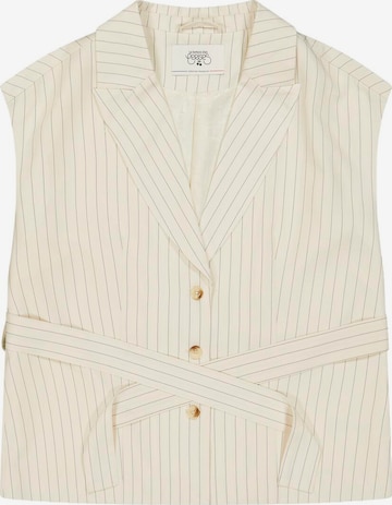 Le Temps Des Cerises Bodywarmer 'TAYRA' in Beige: voorkant