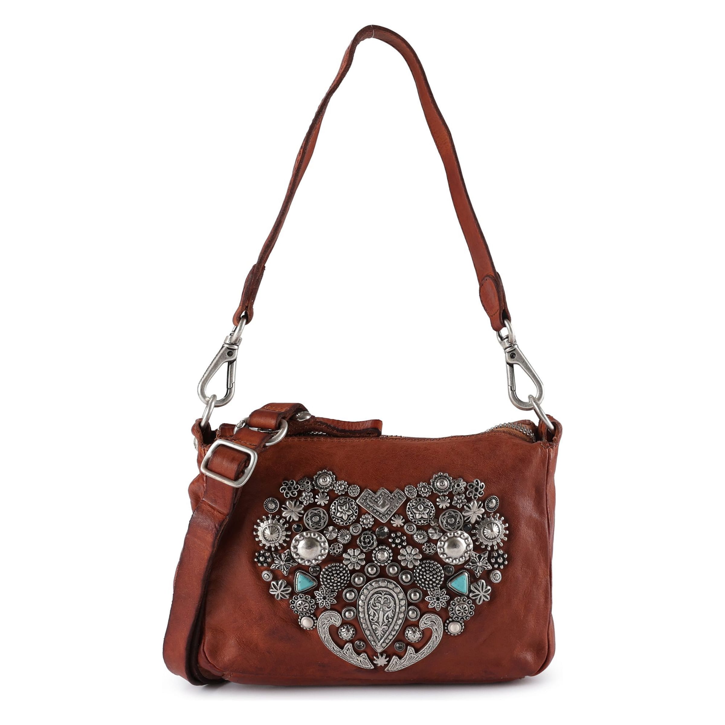 Sac bandoulière 'Tilde' Campomaggi en marron : devant