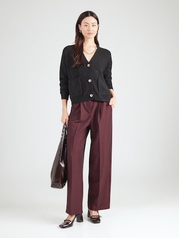 ABOUT YOU Knit Cardigan 'Thea' in Black