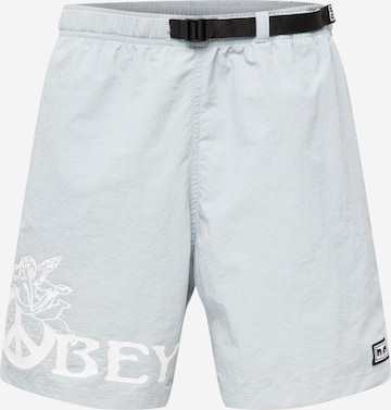 Obey Regular Trousers in Grey: front