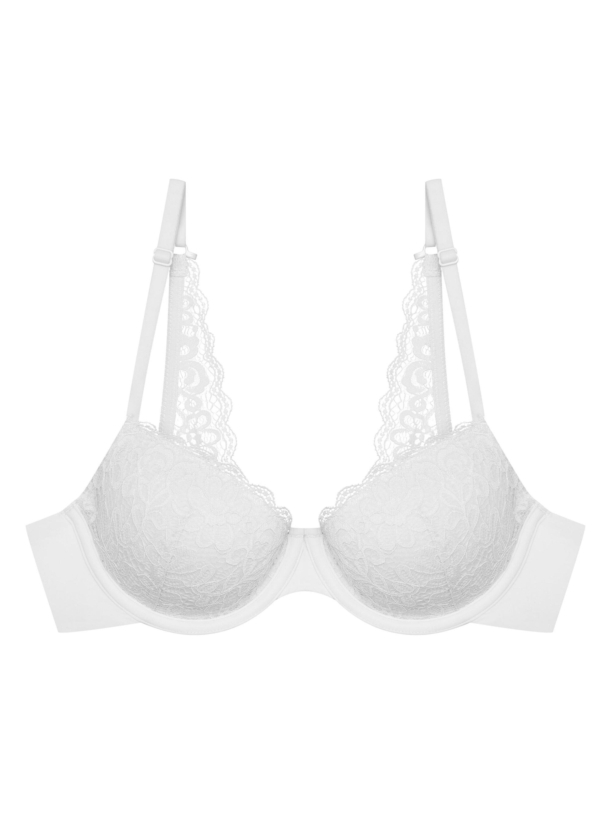 ESOTIQ - Push-up Sujetador 'Bügel-BH Arien, Racerback, florale Spitze' en beige: frente