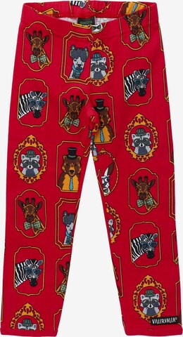 Villervalla Regular Pants in Red: front
