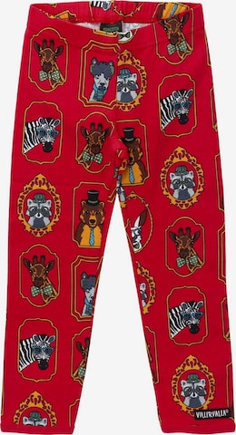 Villervalla Regular Pants in Red: front