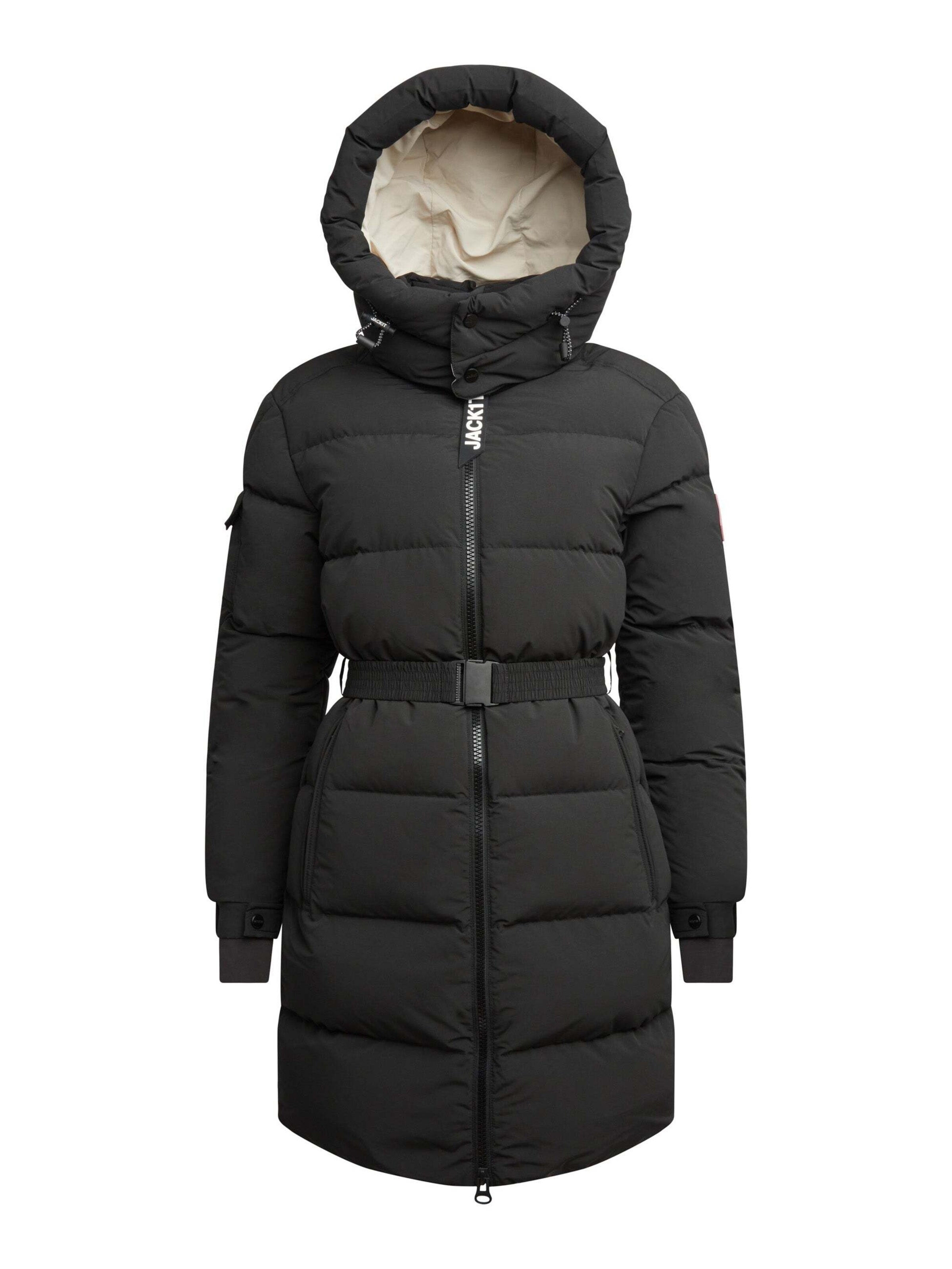 Cappotto invernale 'EZ' di JACK1T in nero: frontale