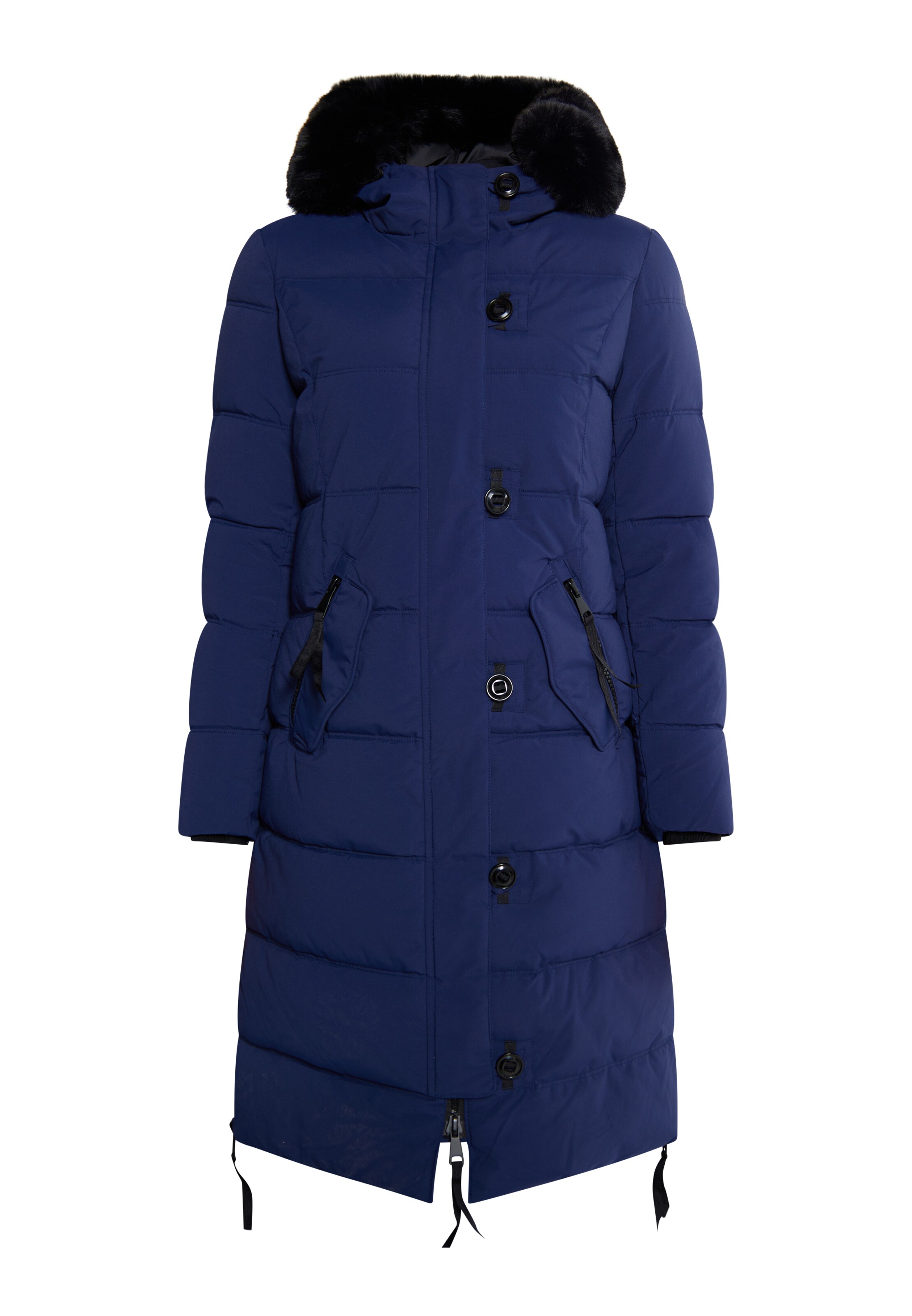 MYMO Χειμερινό παλτό σε μπλε: μπροστά